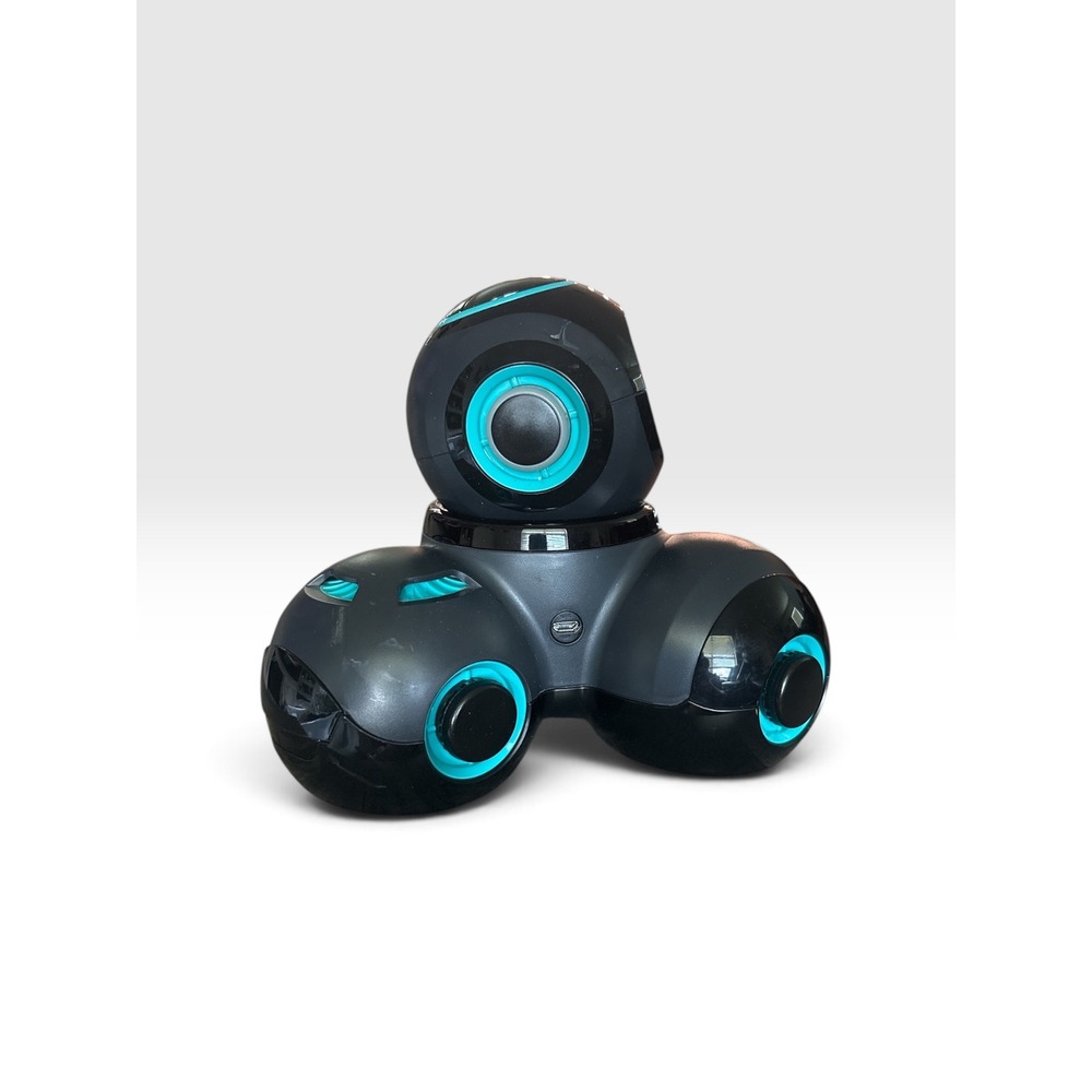 Wonder Workshop Cue Robot Onyx Black Teal Emotive AI Coding STEM Toy QU01